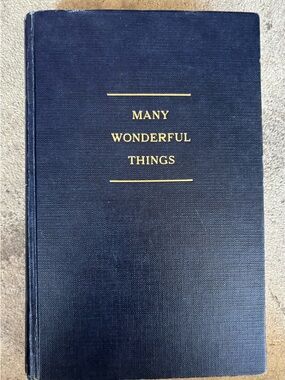 Many Wonderful Things Navy Hardcover Book